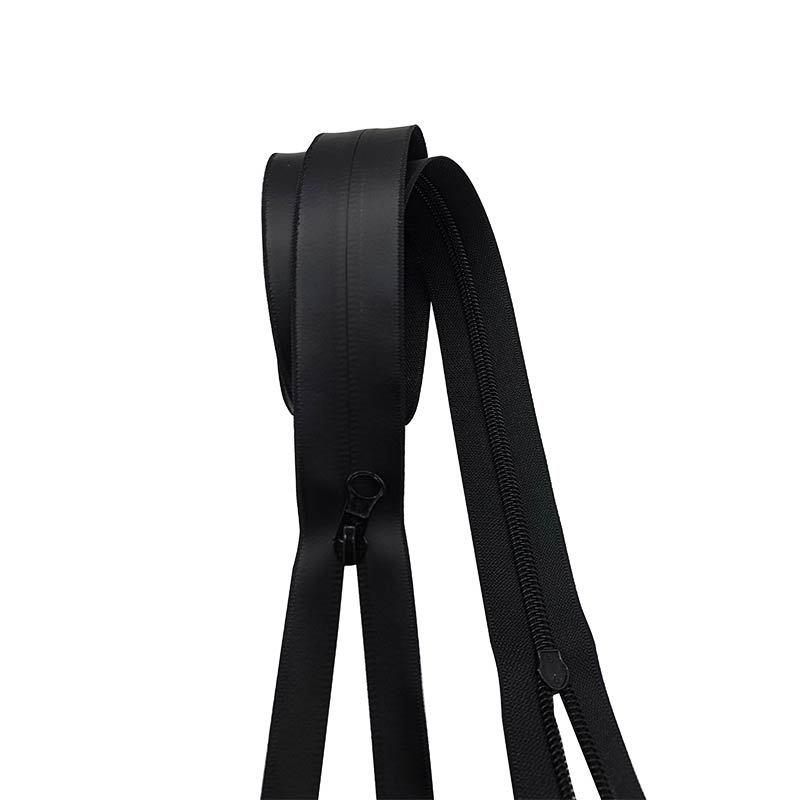 supply 5# waterproof metal zipper black double open zipper clothing backpack coat access control zipper shoes and boots zipper Specification drawing