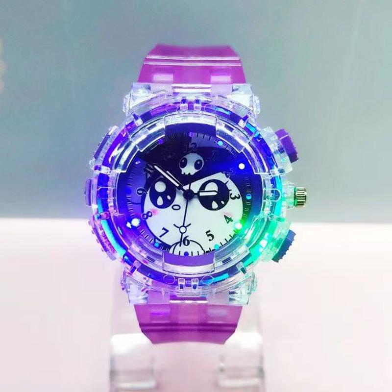 cartoon luminous children's watch stellalou strawberry bear cinnamoroll babycinnamoroll luminous glow student watch silicone quartz watch Application Scenario