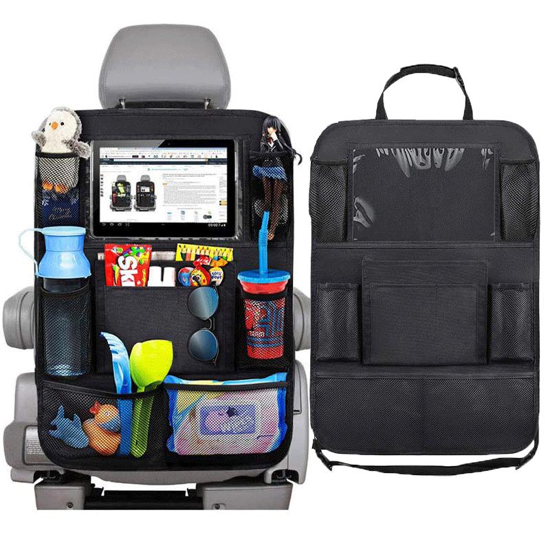 car seat organizer hanging bag car children's anti-kick multifunctional shopping bags storage box box car interior accessory