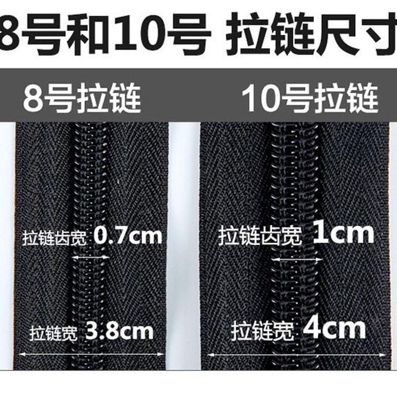 no. 10 bike shed zipper tricycle curtain battery car curtain of rain outdoor recreational vehicle curtain double-headed zipper wholesale details Picture