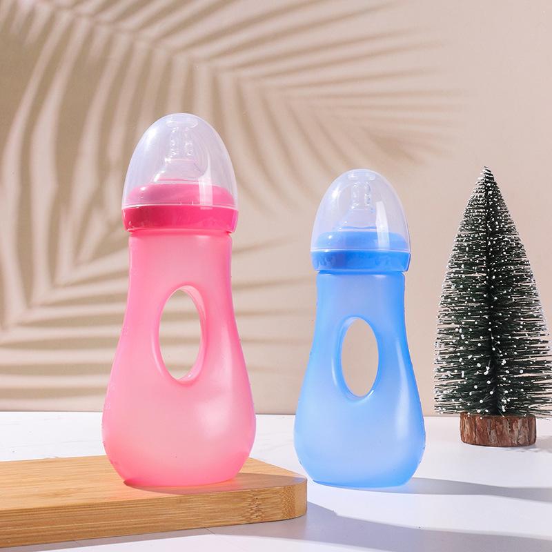 factory in stock wholesale new baby feeding bottle special-shaped feeding bottle pp feeding bottle silicone nipple creative drinking bottle