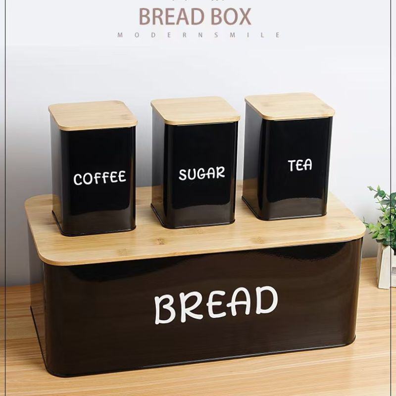 k-311竹盖方形面包箱套罐图