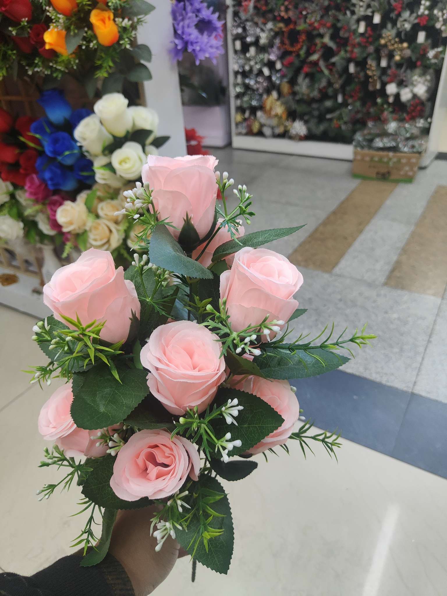 Artificial flowers/bouquets/silicone artificial flowers, artificial petal handicrafts, gifts, Qingming flowers, kapok artificial flowers, artificial handicrafts, beautifying living Spaces, artificial flowers, artificial flowers, Qingming flowers, kapok Specification image