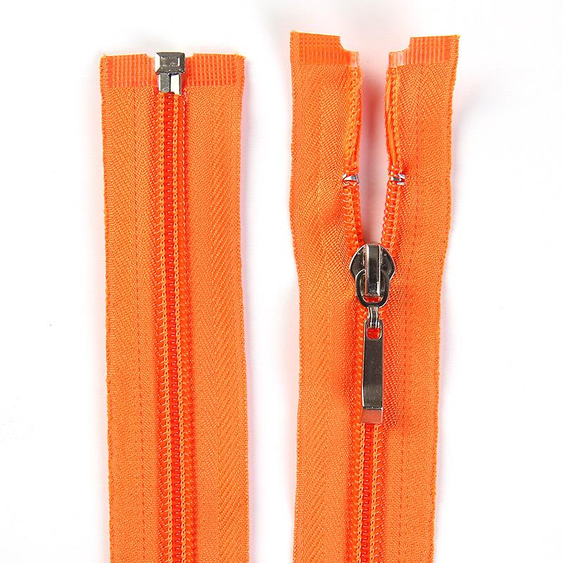 wholesale no. 5 nylon zipper open tail 70cm clothing coat tent wardrobe plastic size zipper Item Picture