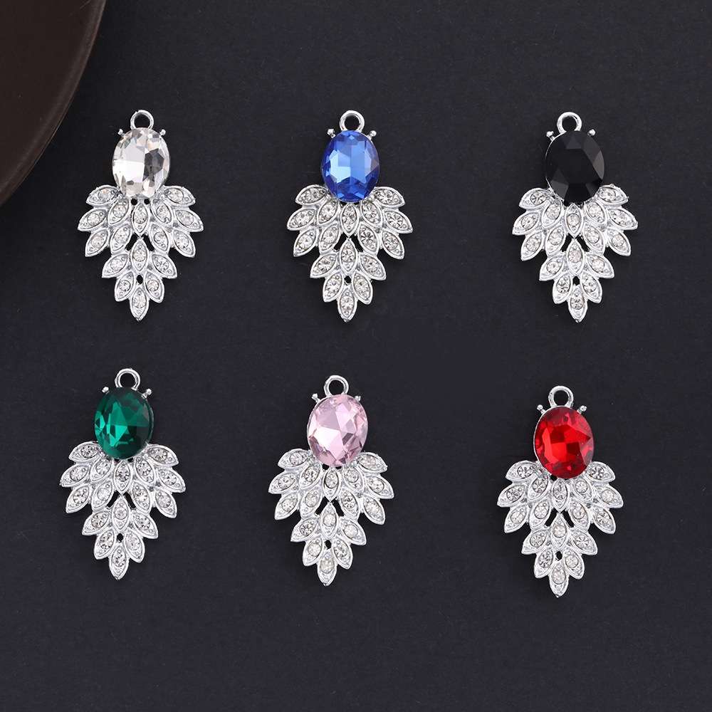 饰品合金吊坠配件 镶嵌玻璃饰品配件 精美耐用 高质量饰品配饰 手工DIY饰品材料包