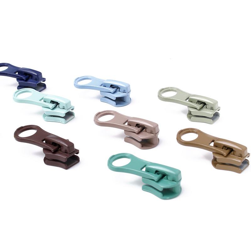 Zipper Slider Accessories No. 5 Zinc Alloy Almond Head Color Salad Lock Head Metal Zipper Pull Head Spot Factory Wholesale details Picture