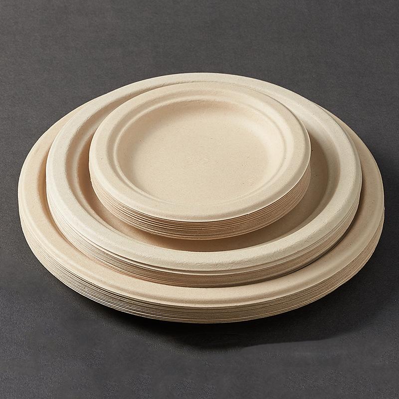 disposable plate paper pallet catering food grade kindergarten drawing dish degradable household barbecue tableware food tray