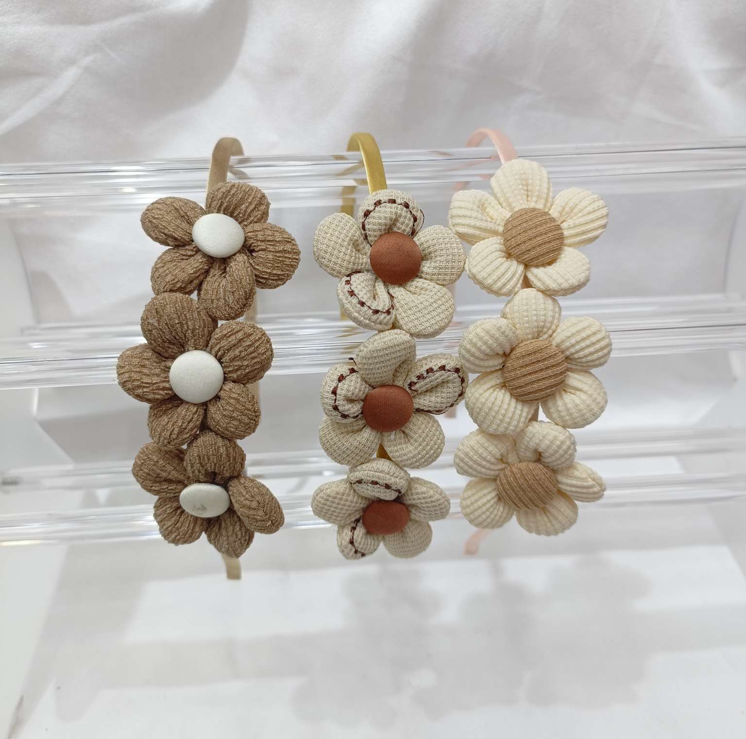 Korean-style spliced design hair band, women's headwear, exquisite hair accessories, headband, false hair band, hair clip, multi-functional and fashionable hair accessory Specification image