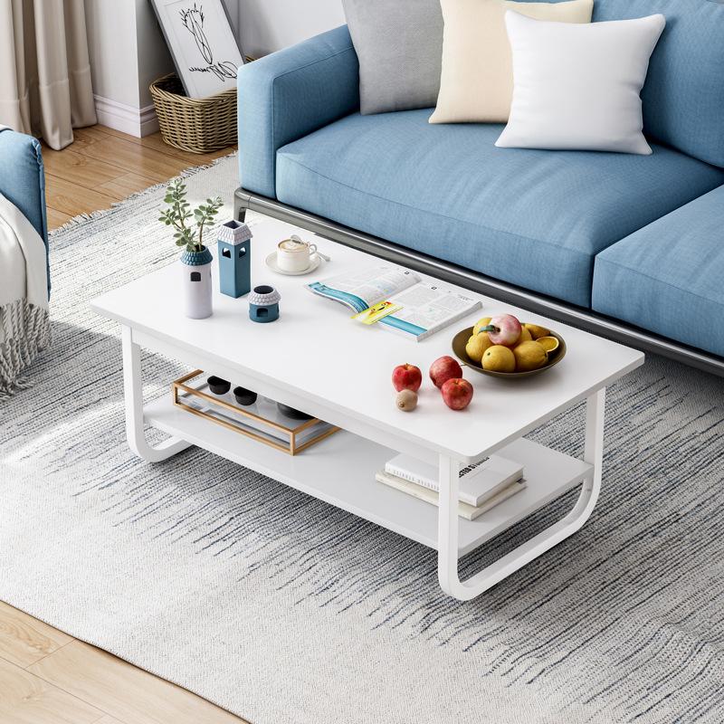 simple coffee table small apartment iron rental room special simple modern creative square tea table living room home full figure