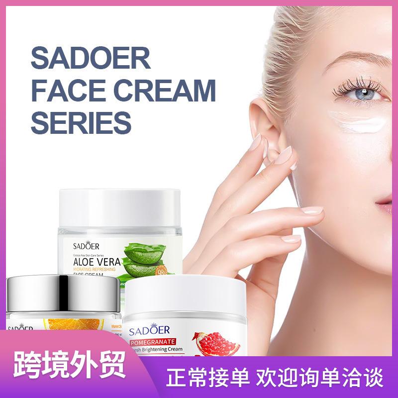 Full English Face Cream Sadoer Nourishing Brightening Pomegranate Fresh and Beautiful Face Cream 50G Cross-Border Foreign Trade Factory Direct Sales full figure