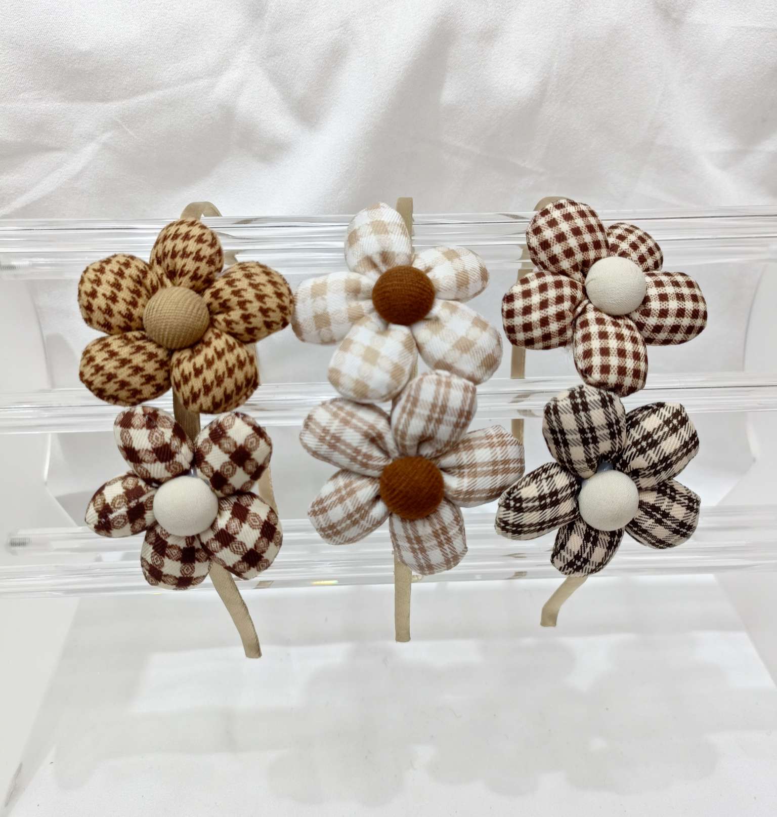 Korean-style spliced women's hairband headwear, hairband and hairpin integrated design, headband false hair, hairband accessory, fashionable and trendy head decoration details Picture