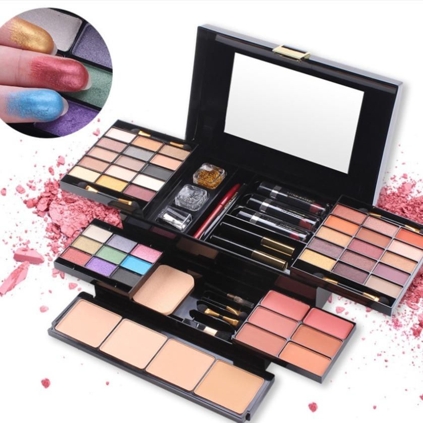 Makeup 39 Color Matte Eyeshadow Palette Cosmetic Case Highlight Blush Powder Compact Multifunctional Contour Compact Makeup Palette