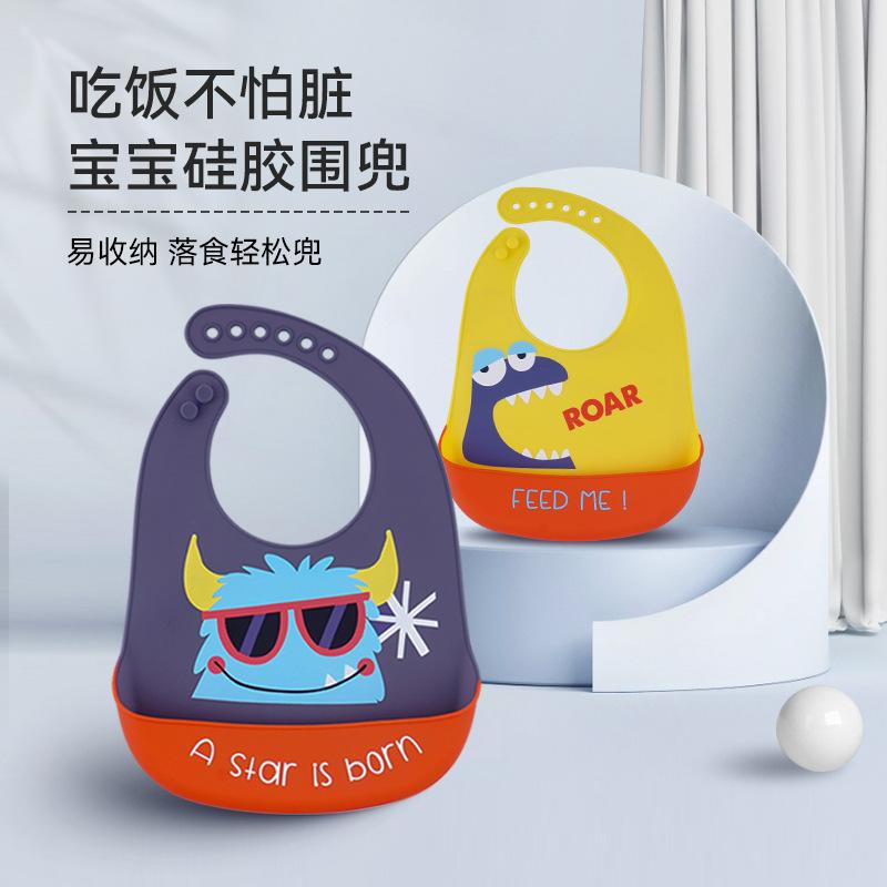 disposable baby silicone bib baby eating bib waterproof children bib newborn toddler feeding bib