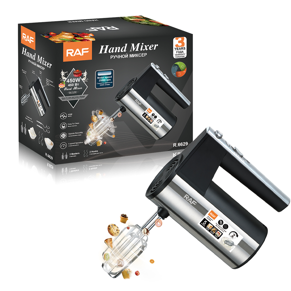 European and American standard 7-speed electric egg beater, household handheld high-power egg beater and dough baking mixer details Picture