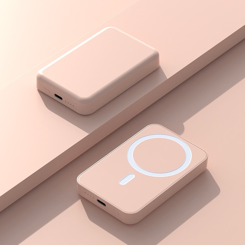 Wireless magnetic fast charging compact portable power bank Specification drawing