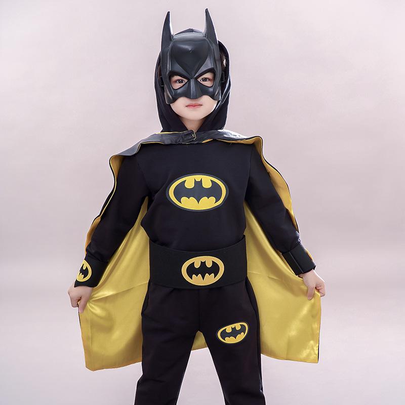 halloween children's clothing spring and autumn suit boys' spider-man watch show 5 boys' batman cosplay clothes