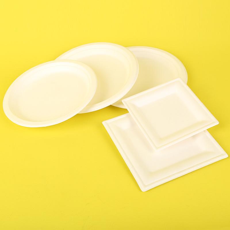 qihang paper pallet graffiti disposable diy handmade material kindergarten graffiti plate paper bowl