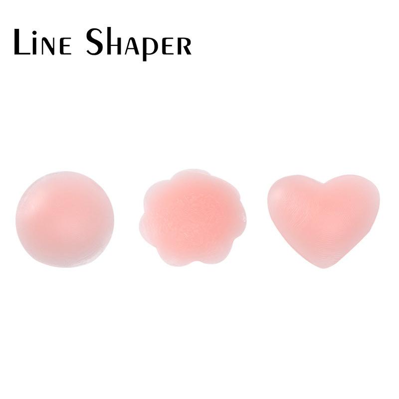 wrinkle nipple stick 6cm round/flower-shaped/heart-shaped sexy breast pad ultra-thin invisible small silicone nipple sticker breast pad