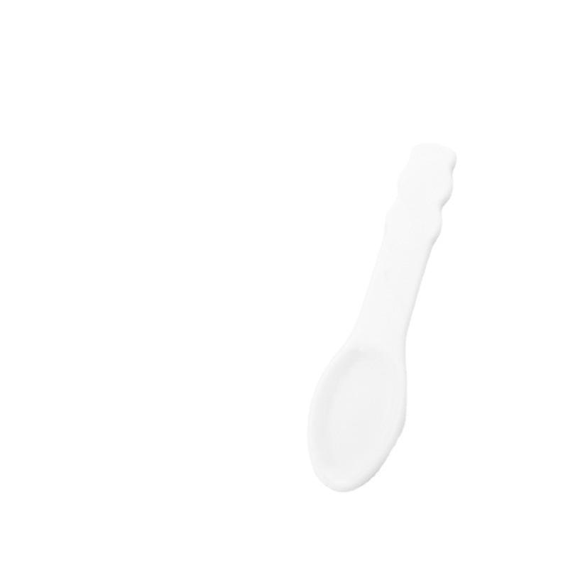 white pp face cream spoon mask spoon crescent spoon cosmetic packing spoon beauty stick tool spot wholesale Item Picture