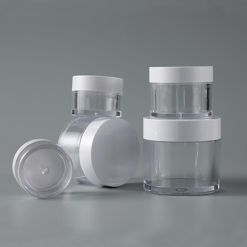 10g15g20g30g50g ps face cream box cream bottle test pack sample box and bottle cosmetic packaging separately packed case full figure