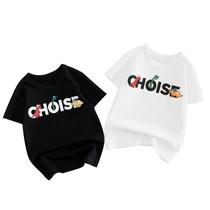 27kids korean style children's clothing children's short-sleeved t-shirt summer baby clothes 2024 boy bottoming shirt one piece dropshipping