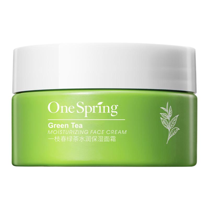 Onespring Green Tea Moisturizing & Refreshing Face Cream Beauty Skin Rejuvenating and Hydrating Moisturizing and Nourishing Facial Care Cream Wholesale Item Picture