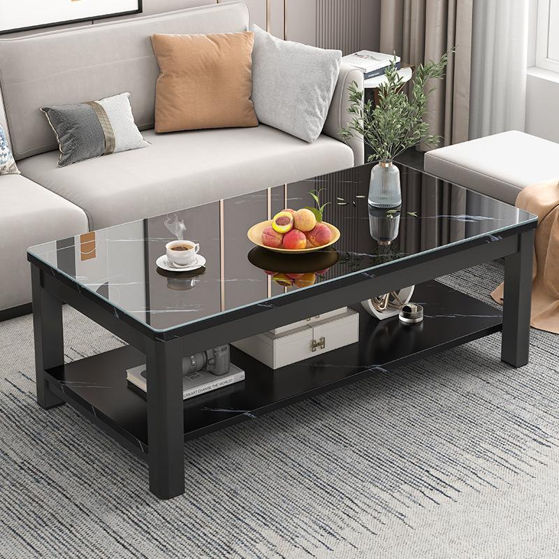 tea table living room home simple small table small coffee table simple modern small apartment internet celebrity tempered glass tea table