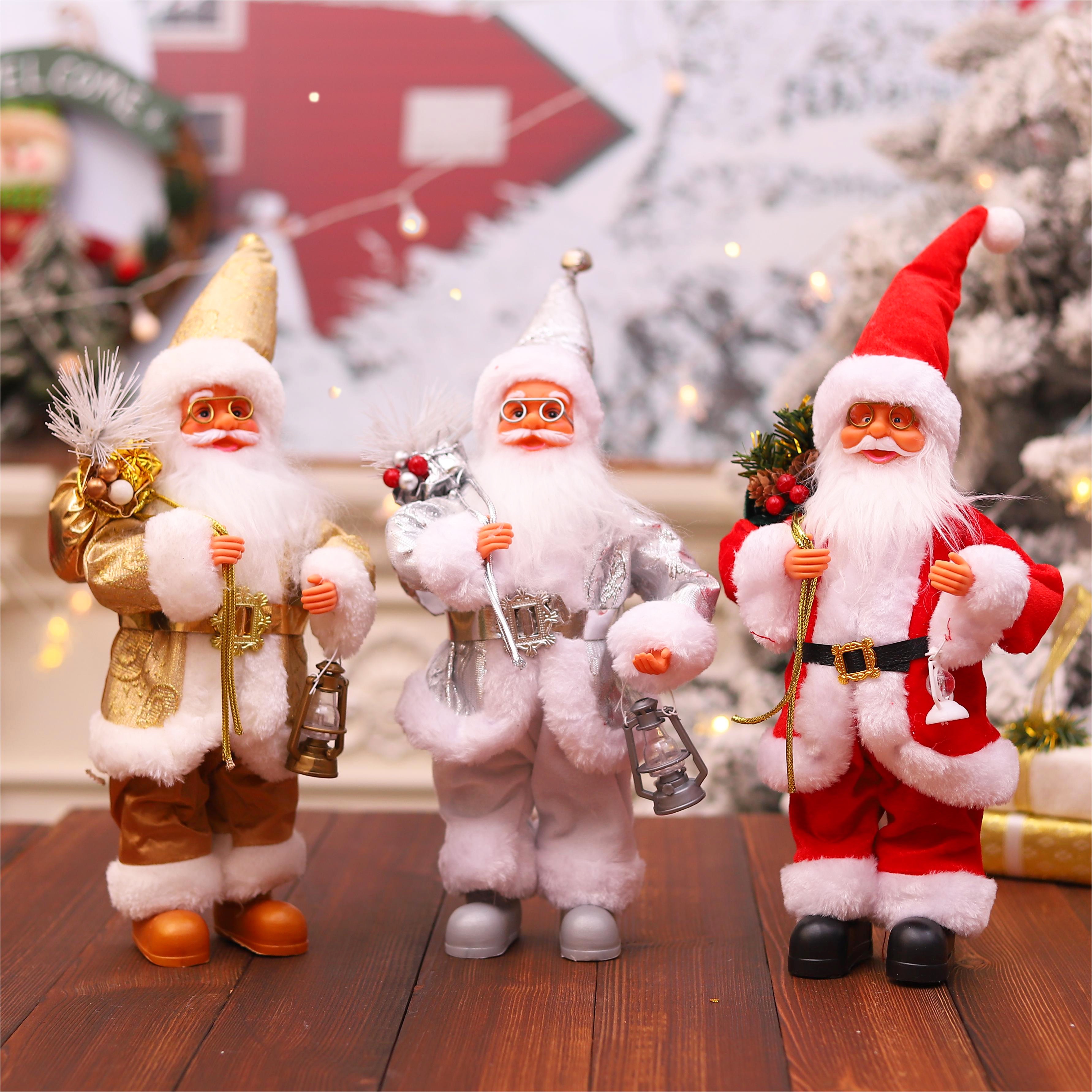 Christmas Santa Claus, Christmas decorations, Christmas fabrics, cross-border hot sales, Christmas display items, window display items details Picture