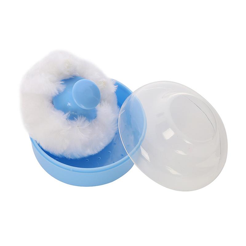 Aizhilang Maternal and Child Supplies Baby Talcum Powder Puff Baby Wipe Body Powder Puff Box Portable Talcum Powder Storage Box