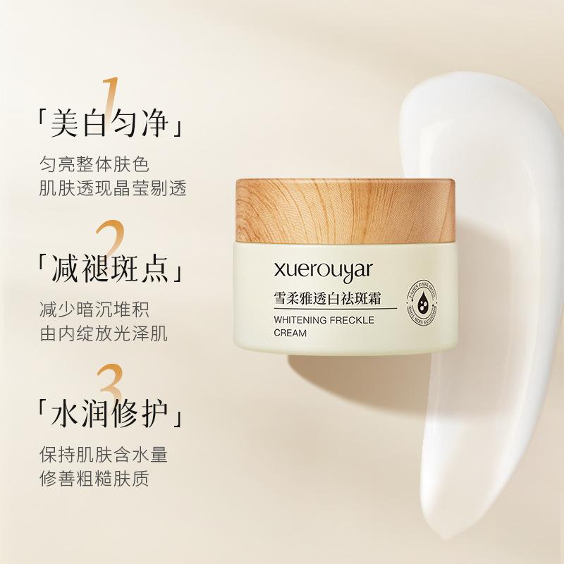 xuerou elegant white milk can face cream facial hydrating spot fading chloasma removing yellow brightening skin whitening freckle cream Specification drawing