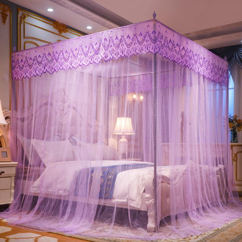 mosquito net 1.8m bed double household 1.5m/1.2 m bed mosquito net princess wind floor support encryption thickened mosquito net