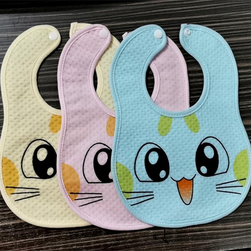 baby cotton bib baby bib baby waterproof bib newborn milk towel snap bib