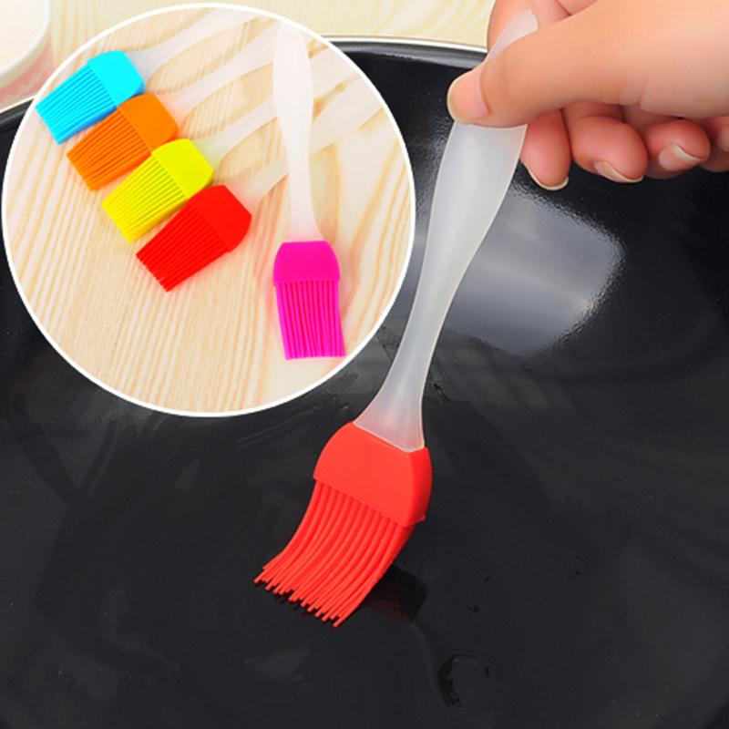 silicone small size oil brush heatproof baking barbecue brush silicone oil brush oil brush cake milk oil brush pancake brush