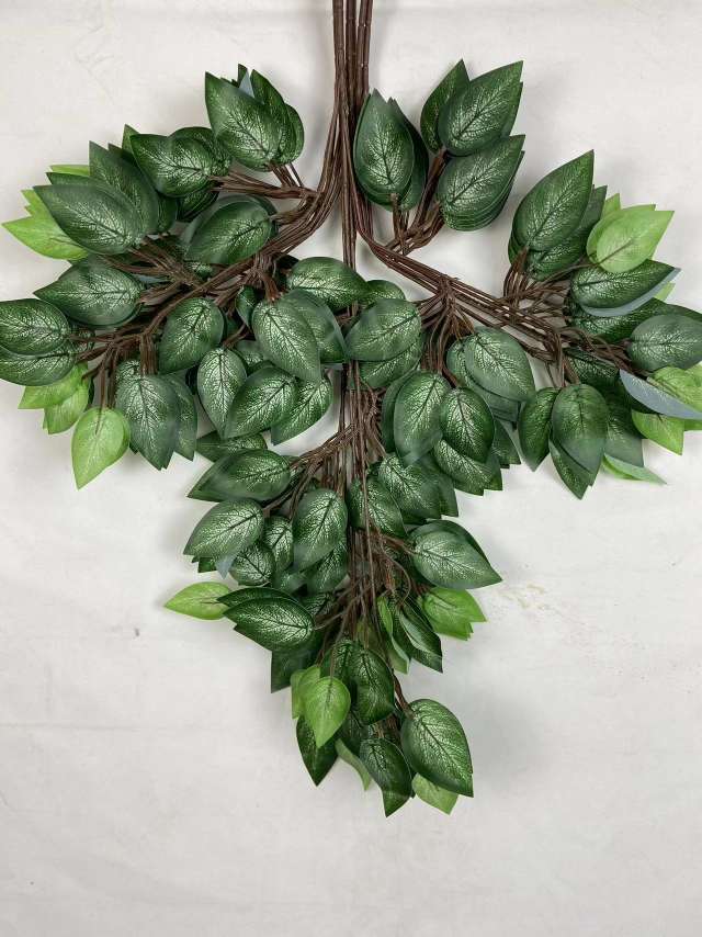 榕树叶仿真植物树叶胶布树叶仿真花