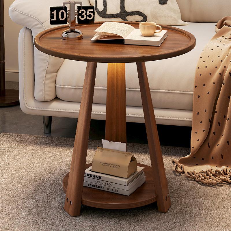 side table small coffee table american solid wood tulip milk tea shop coffee table negotiation balcony simple casual small round table