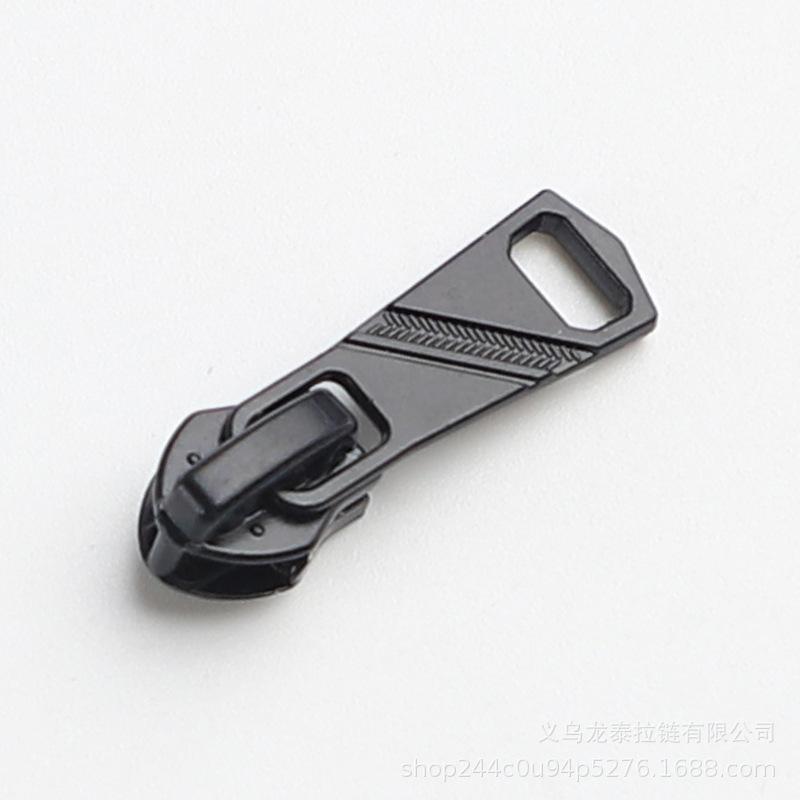 supply metal no. 5 black with lock pull head outdoor luggage tent more than zinc alloy zipper puller styles available details Picture