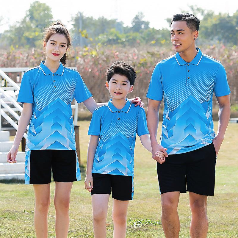 children's badminton clothing suit summer primary school students training clothes outfit suit custom lettering table tennis wear racing suit male