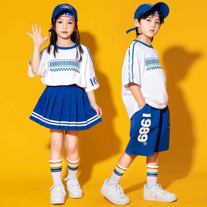 children hip-hop trendy clothes primary school cheerleading performance costume kindergarten cheerleading exercise business attire june 1 jazz dance suit