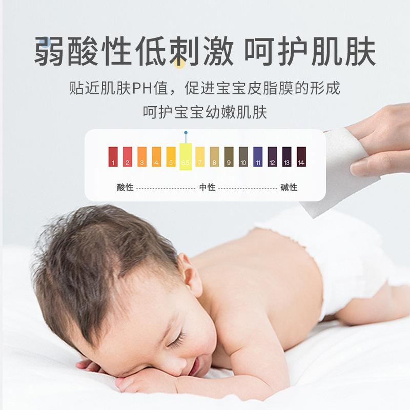 80-Drawer Large Bag Thickened Baby Wipes Children Baby Hand & Mouth Dedicated Newborn Cleaning Wipes Wholesale Factory details Picture