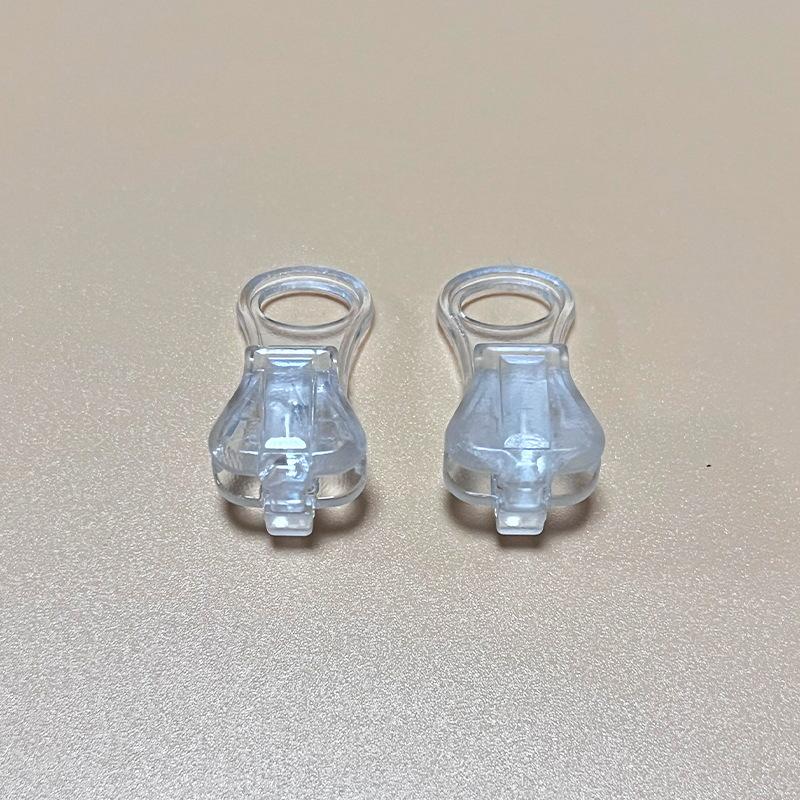 5# resin transparent plastic zipper puller pull head zipper accessories in stock wholesale transparent self-locking pull head factory direct sales details Picture