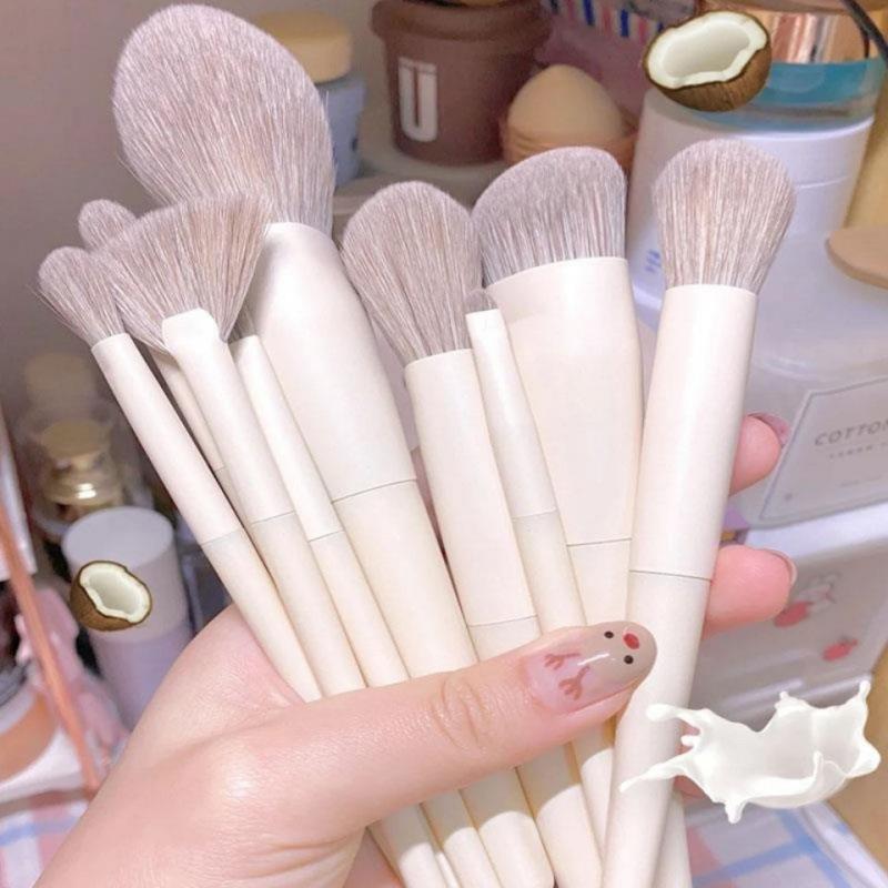 10 Makeup Brushes Set Soft Powder Foundation Blush Eye Shadow Highlight Brush Full Set Zero Zero Zero Series