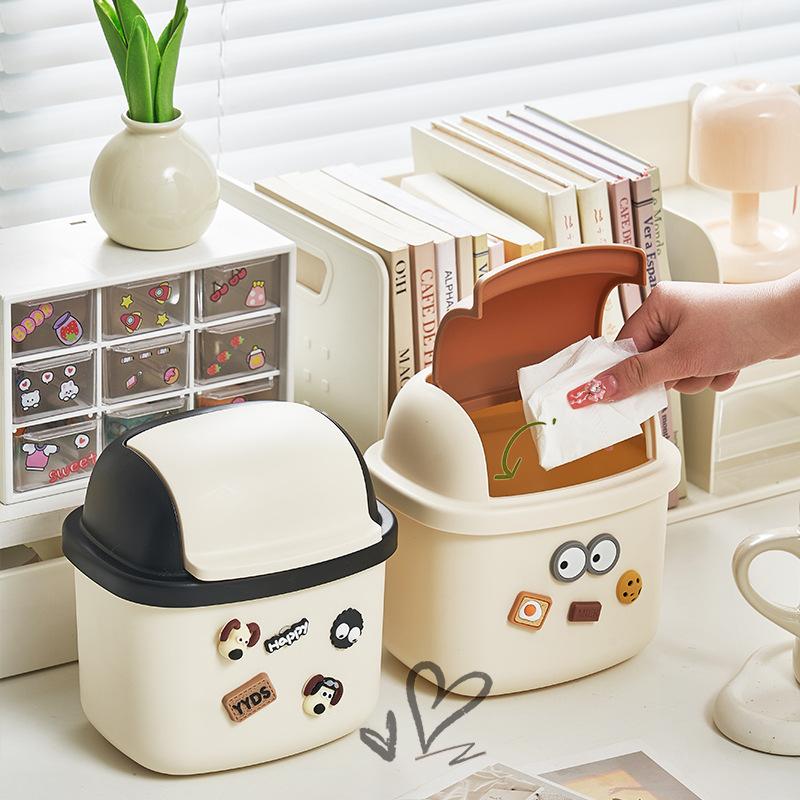 personalized diy desktop trash bin affordable luxury style cute mini office tables coffee table storage bucket small size table