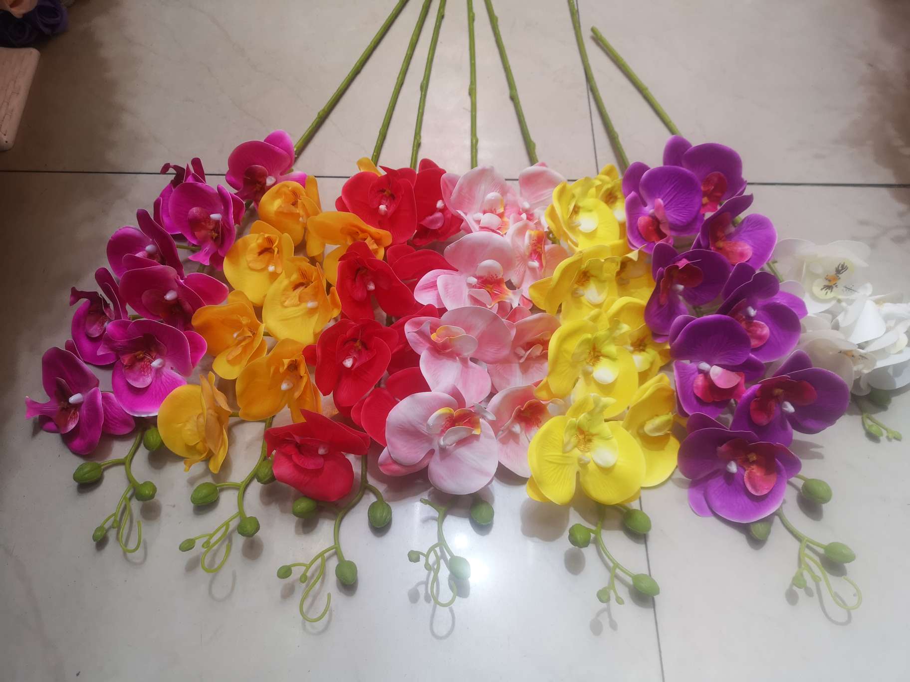 硅胶人造花 清明仿真花瓣假花 工艺品礼品 仿真工艺品 家具装饰 艺术品味道家居饰品