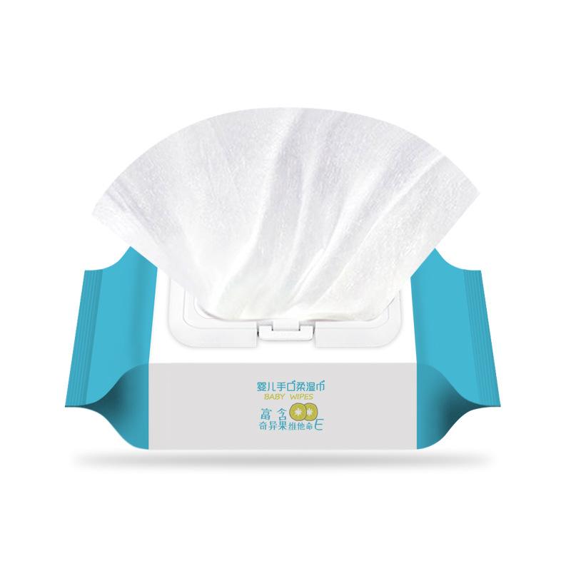 Baby Wipes Newborn Baby 60 Pieces Pumping Cleaning Hand Mouth Wipe Stall Wet Tissue Household Large Packaging 80S Item Picture