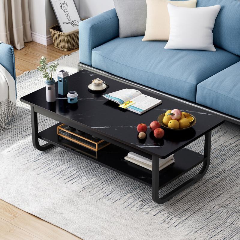 simple coffee table small apartment iron rental room special simple modern creative square tea table living room home Specification drawing