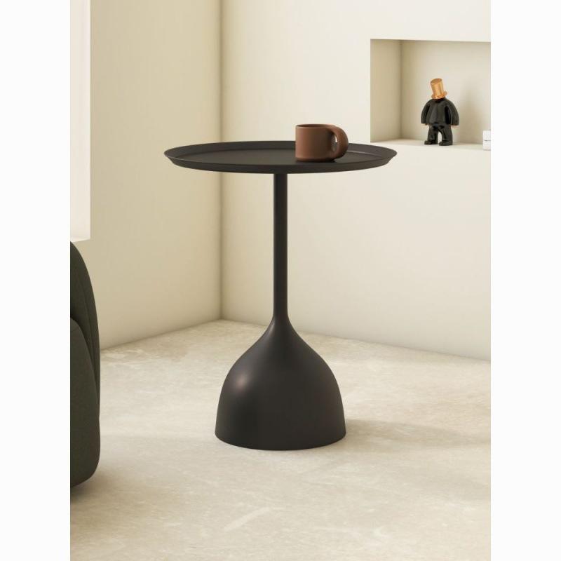 cream style sofa side table white mobile coffee table mini balcony iron small table light luxury corner table creative side table