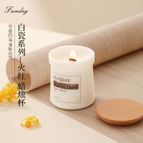 aromatherapy candle plant soy candle minimalist ceramic advanced sense lasting fragrance household romantic fragrance candle cup