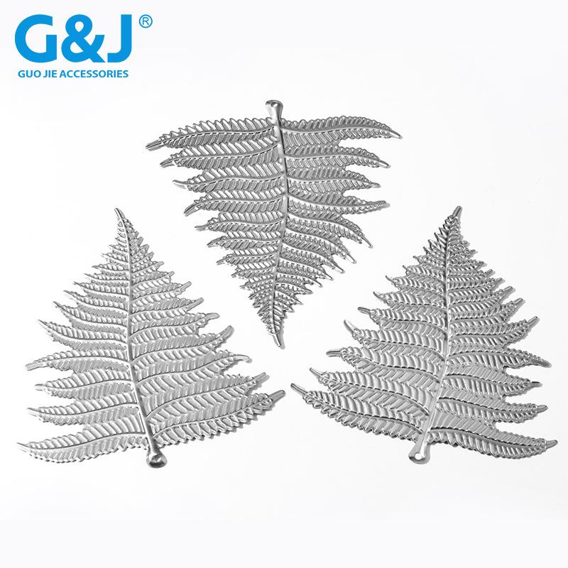 cross-border iron leaf decoration iron stamping accessories decorative leaf stamping candlestick bird cage flower stand