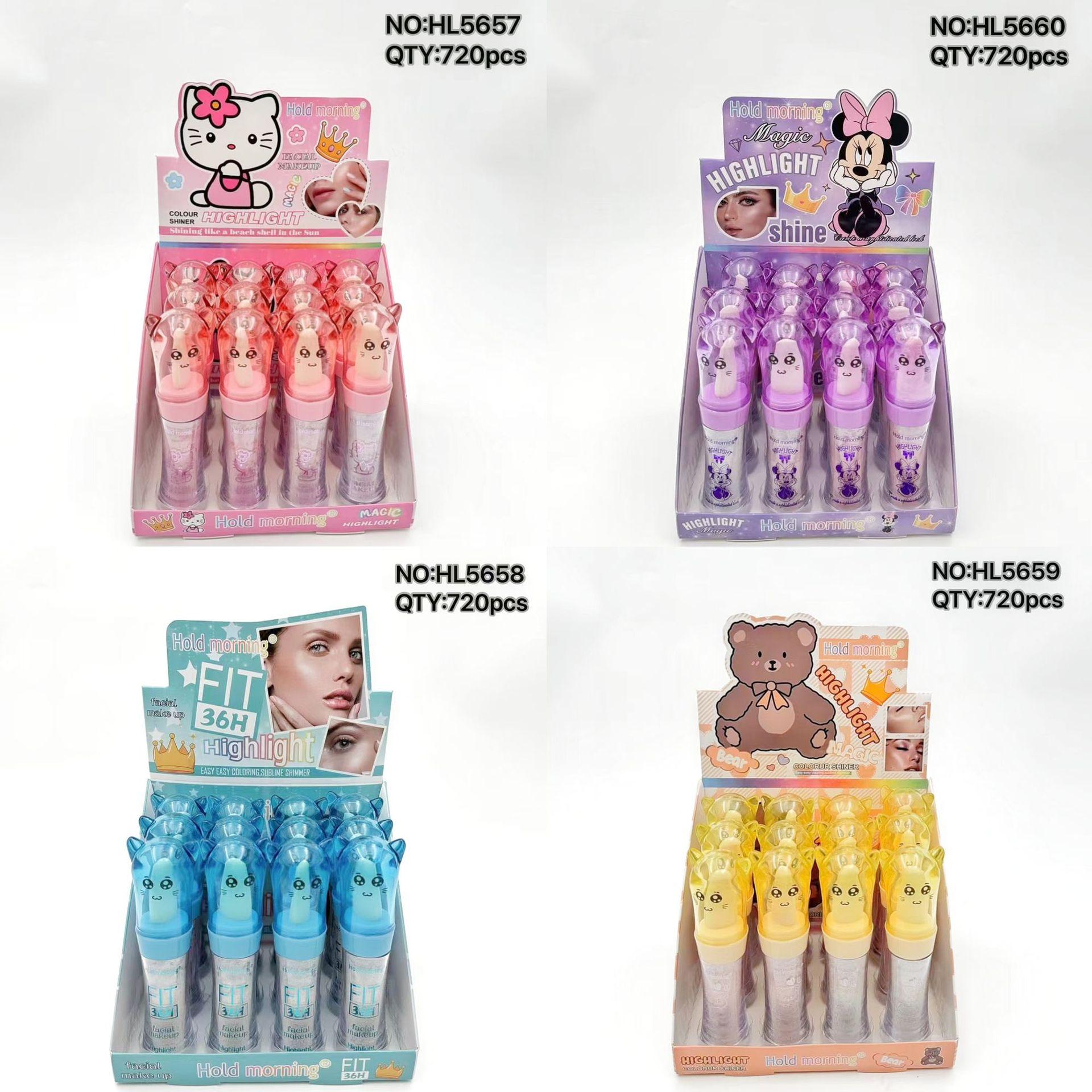 cross-border new product hold morning fairy highlight racket pink brightening whole body highlight powder shading powder natural