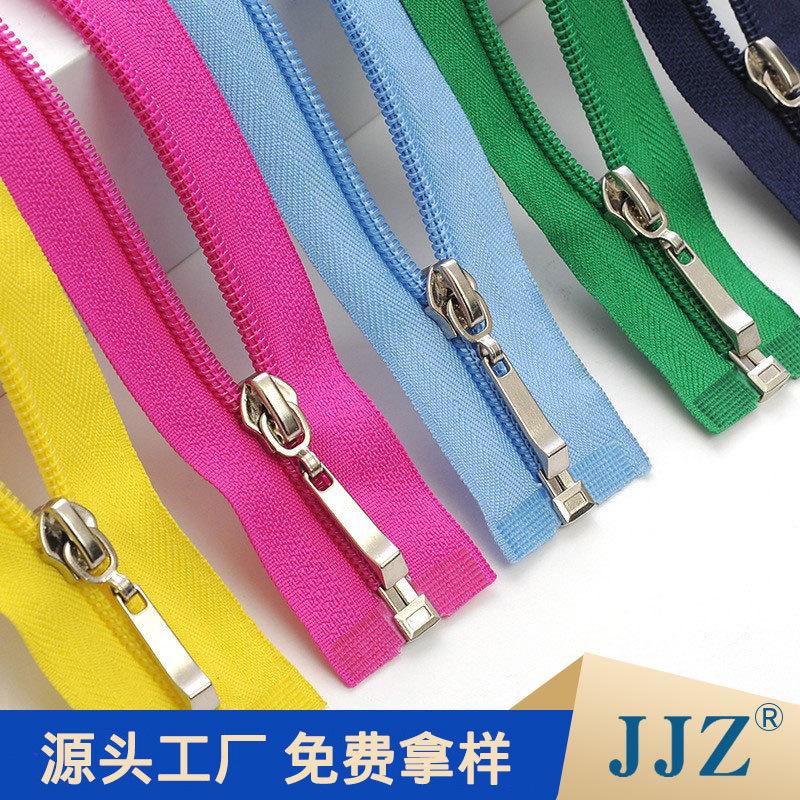wholesale no. 5 nylon zipper open tail 70cm clothing coat tent wardrobe plastic size zipper full figure